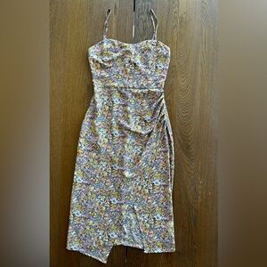 FORE Slip Dress Ditsy Flower Floral Spring Print Multicolor Size Small Women's